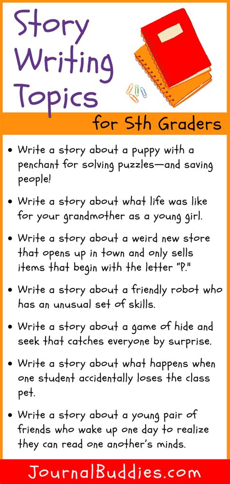 English story writing topics